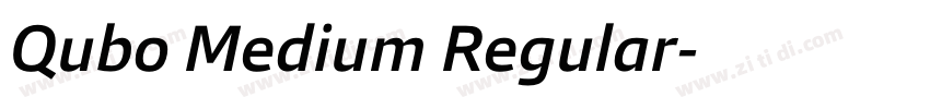Qubo Medium Regular字体转换